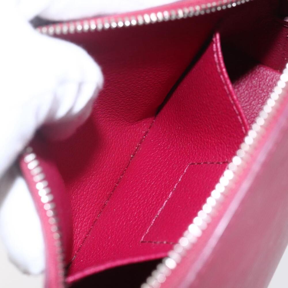 LOUIS VUITTON Epi Pochette Cosmetic PM Pouch Wine Red Grenard LV Auth BA8368 - Picture 11 of 16